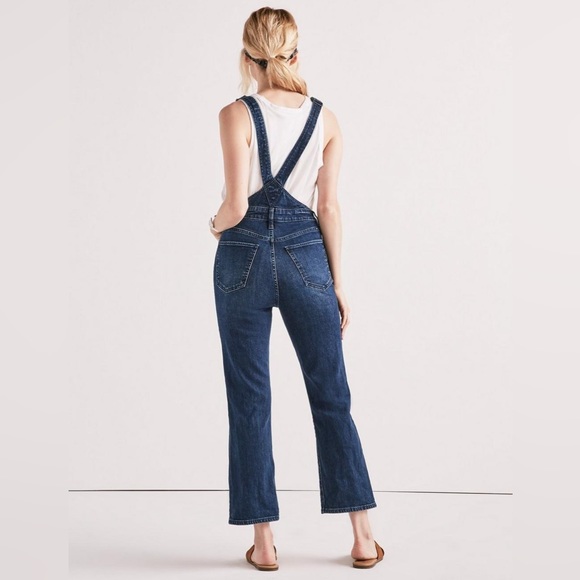 Lucky Brand denim fitted overalls - Picture 3 of 14